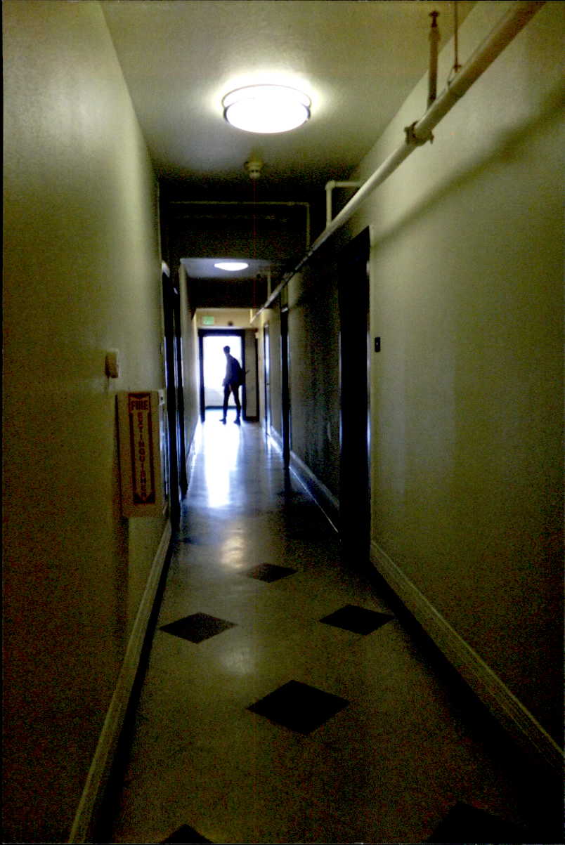 Before Hotel Harrison Hallway 